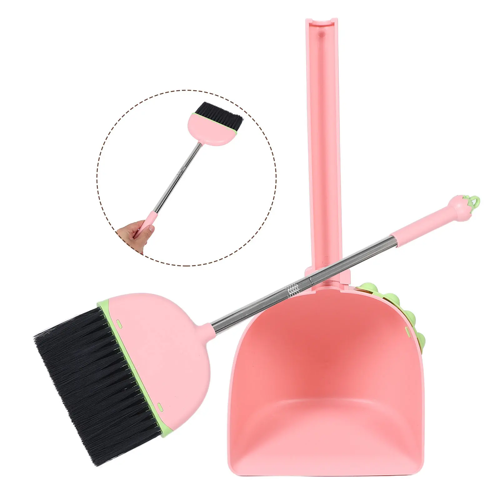 

Набор для уборки для детей: метла и совок, легкий и компактный, для малышей, яркие цвета, инструмент для обучения домашним делам, для всей семьи