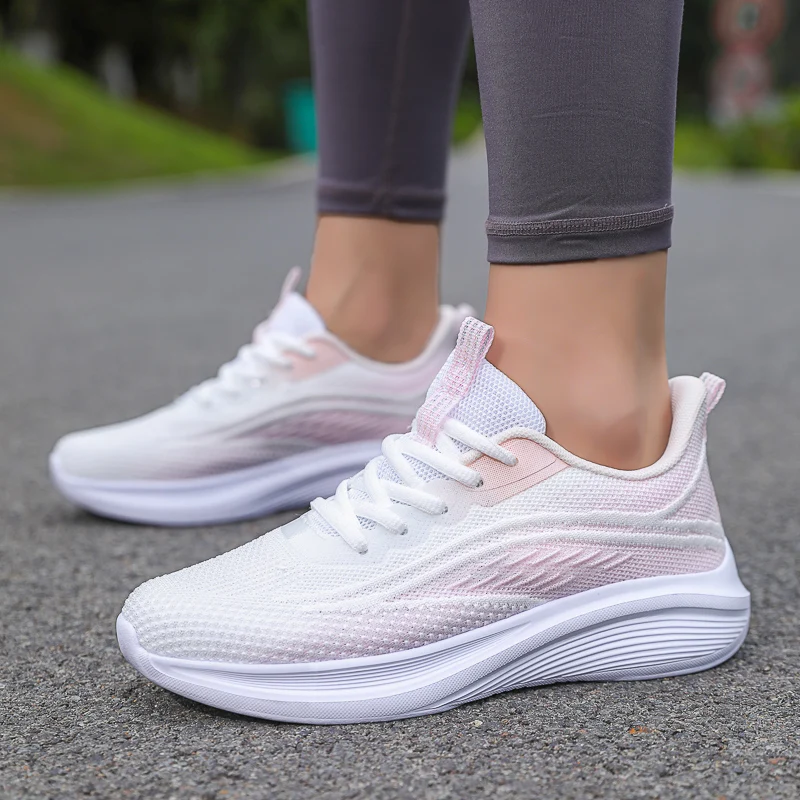 Womens Running Shoes Athletic Outdoor Gym Training Sneakers Walking Tennis Shoes Breathable Sport Fashion Sneakers for Ladies