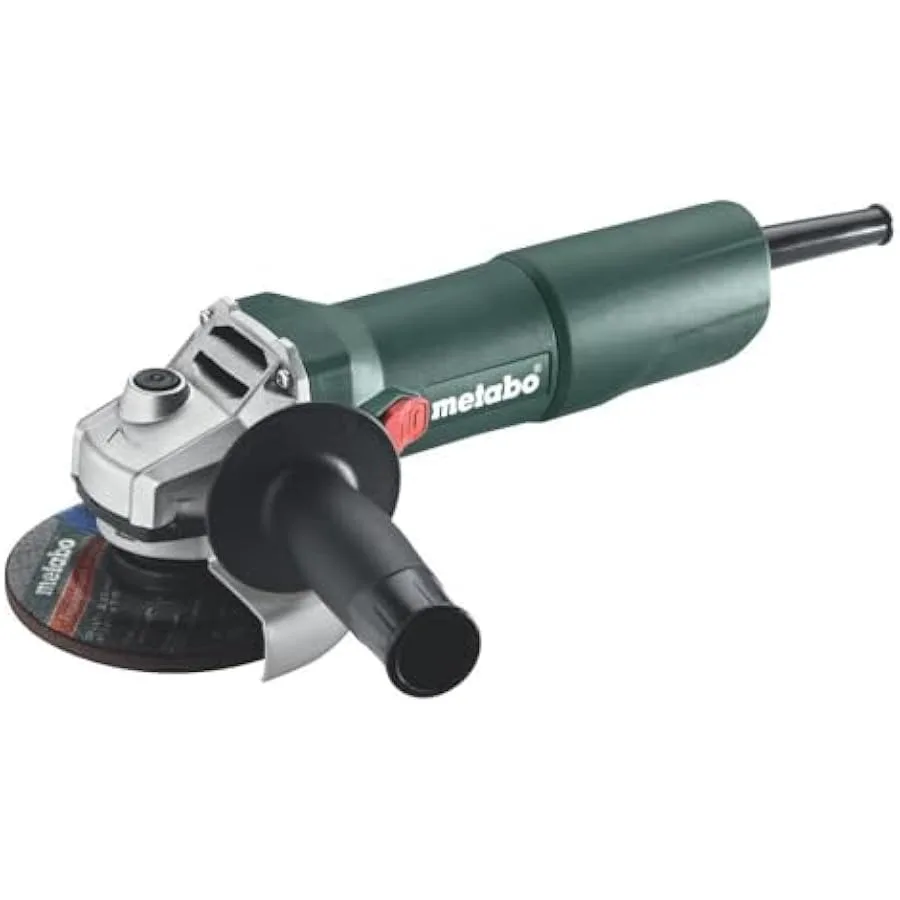 Meadora angular Metabo 4-1 de 2 pulgadas y 5 pulgadas, 11 000 RPM, interruptor deslizante de 7 amperios, bloqueo W 750-115 603604420   Verde