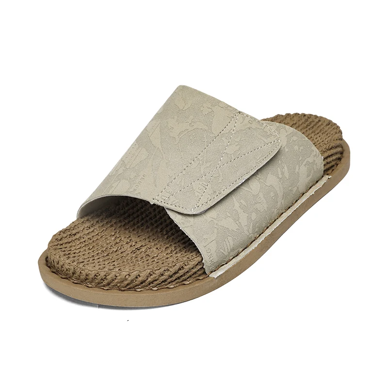 Fashion Men Casual New Summer Solid Colour Sandals Slippers Shoes Lightweight Fashion Anti Slip Sneakers Indoor Slipper Footwear