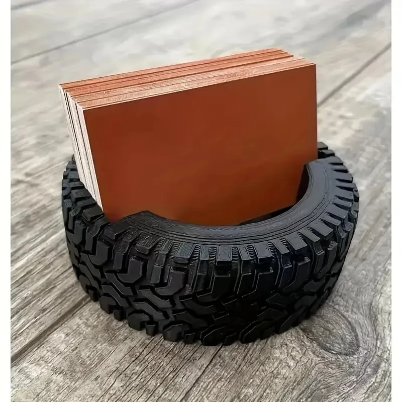 Boîte à cartes de visite montrant la créativité porte-cartes de visite en forme de pneu porte-cartes de visite Durable présentoir cadeau de famille
