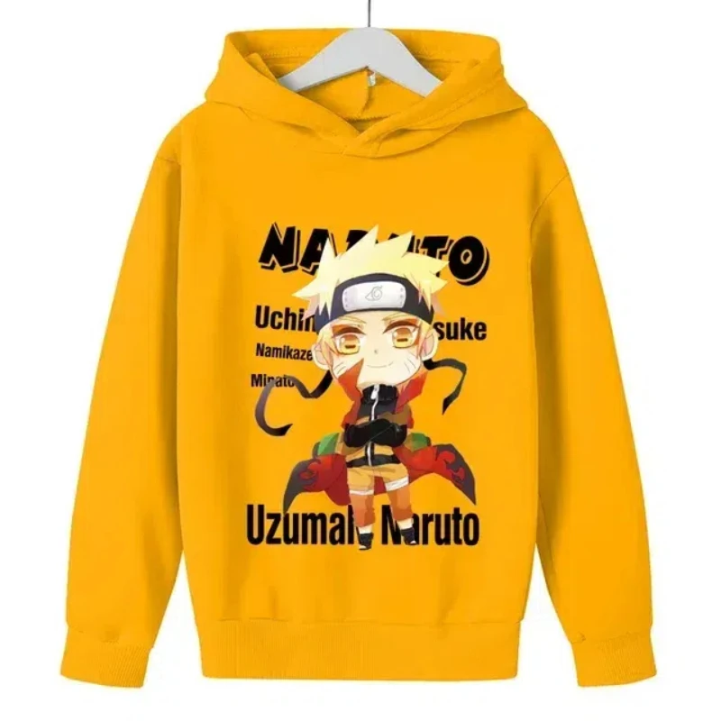 

2025 Anime Naruto Autumn/Winter Fashion Casual Hooded Long-sleeved Children's Sports Hoodie Cute Hoodie For Boys And Girls