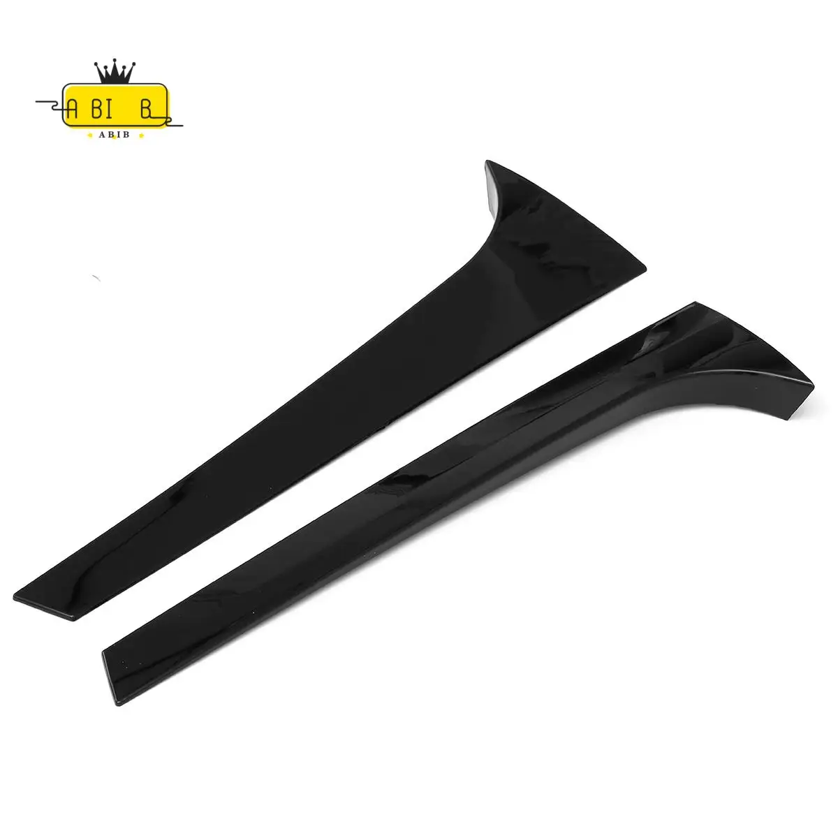 

ABIB -Pair Vertical Rear Window Side Spoiler Canard Splitter For Skoda Kodiaq Glossy Black Retrofit