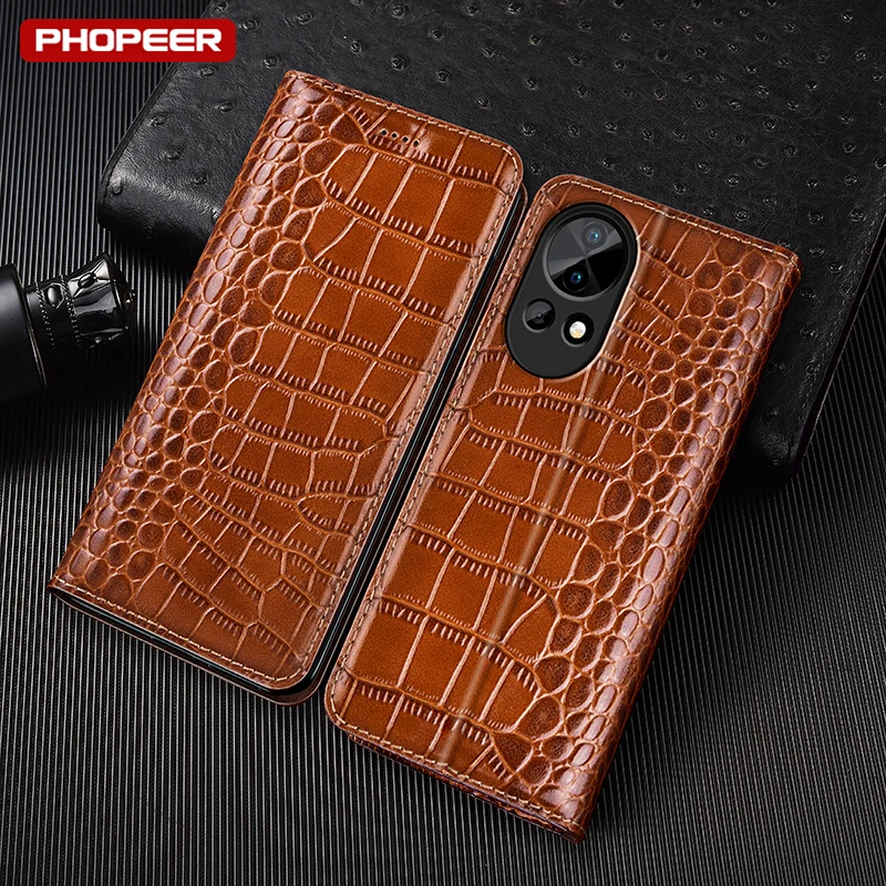 

Чехлы для телефонов из натуральной кожи с текстурой крокодила для Huawei Nova Y60 Y61 Y63 Y70 Y71 Y72 Y72S Y73 Y90 Y91 Plus с откидной крышкой и слотом для карт