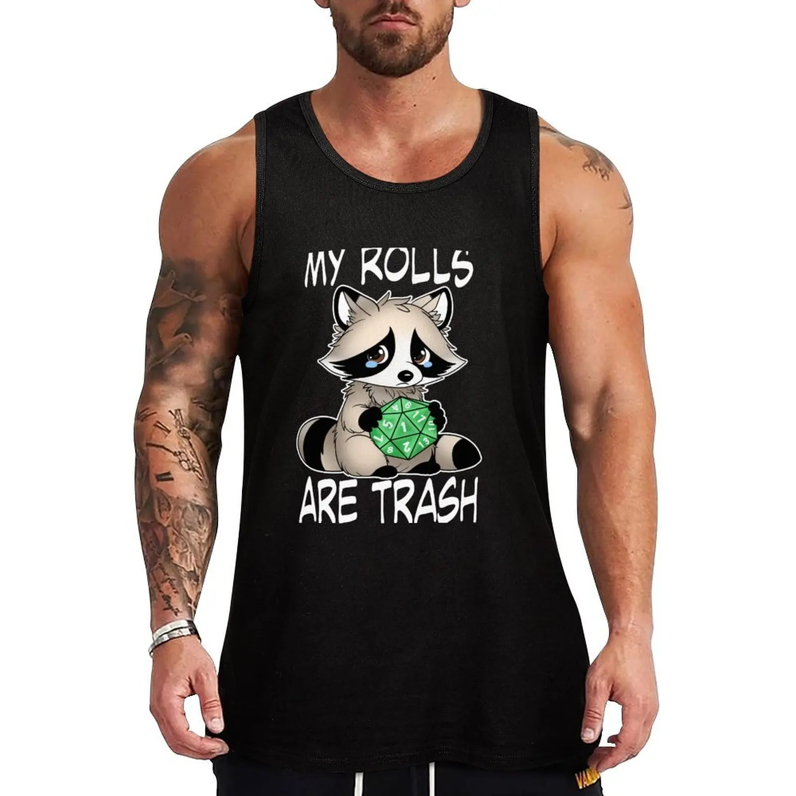My Rolls Are Trash Tank Top Performance Tank Top Moisture Wicking Workout Shirt