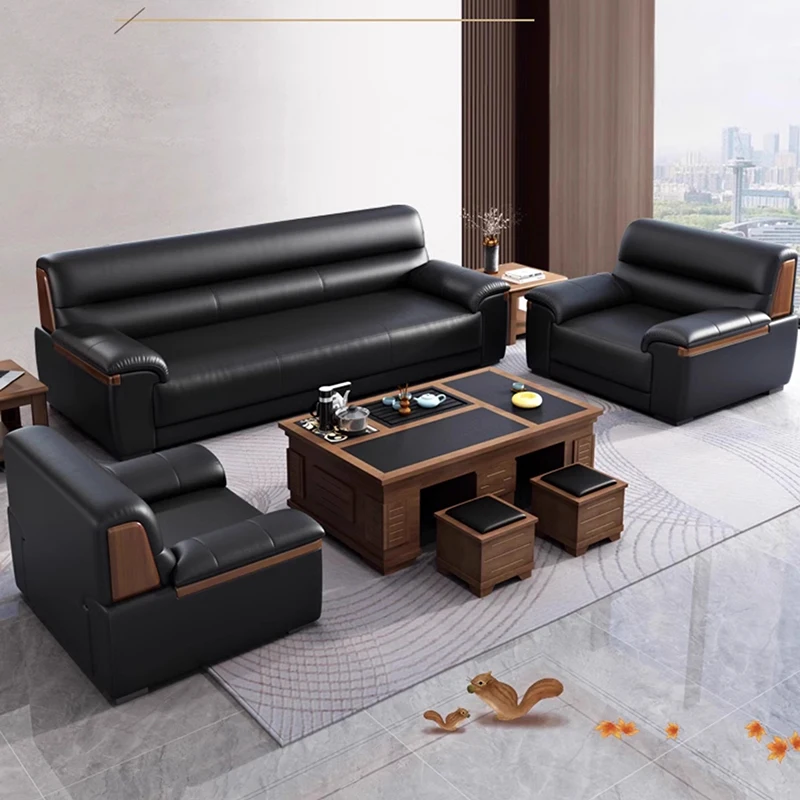 Sofa ruang tamu kulit Modular, Sofa mewah, tempat tidur, ruang tamu, furnitur untuk Sofa