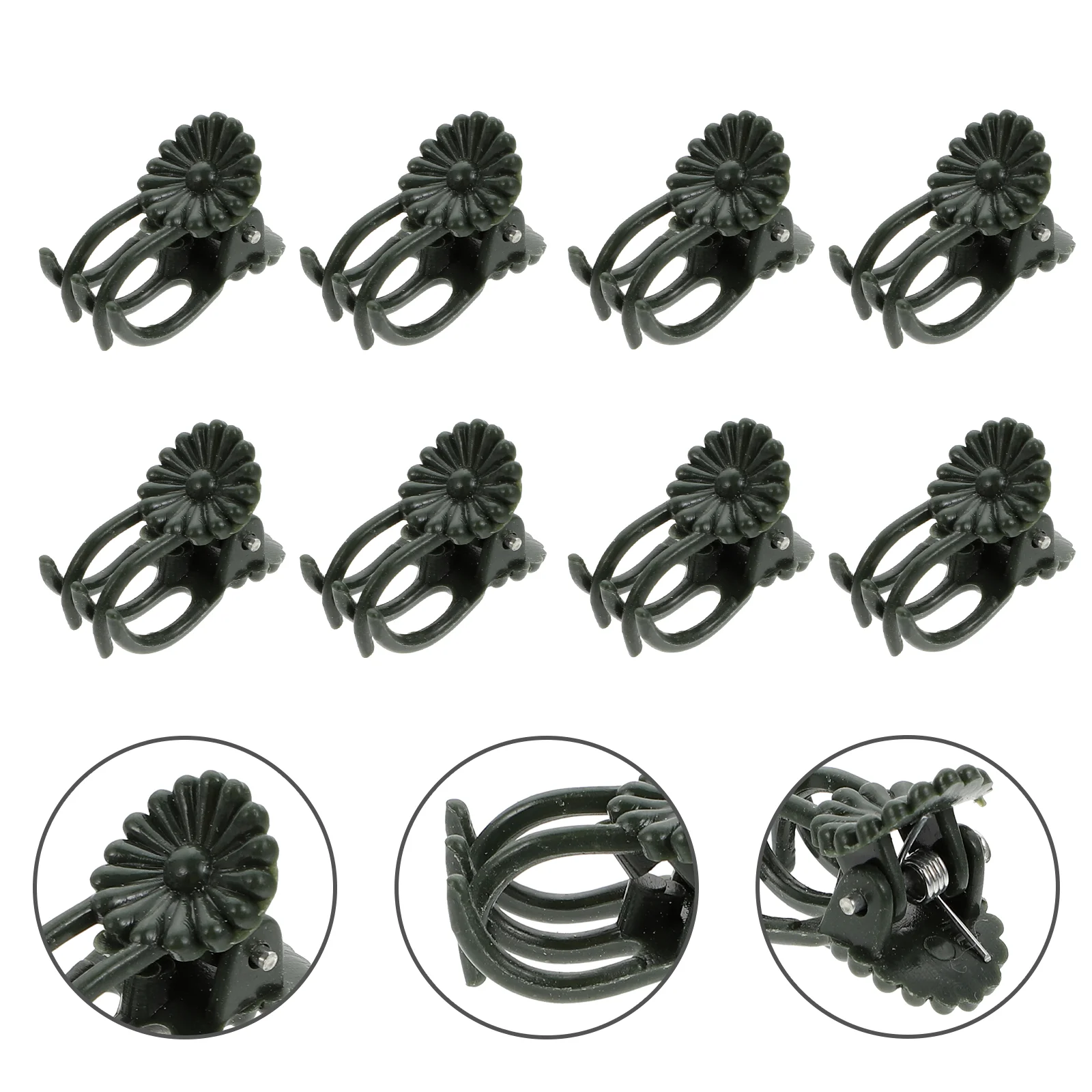 

50 Pcs Gardening Orchid Clip Plant Support Accessories and Supplies Live Orchids for Clips Climbing Plants Vine Plastic Flowers