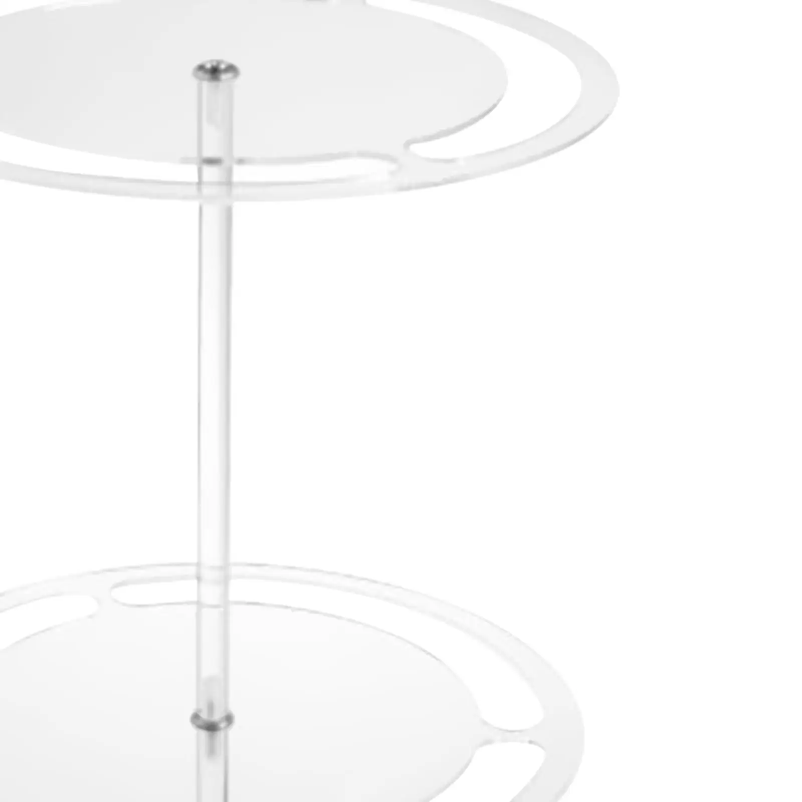 Rotating Clear Display Stand for Doll Keychains Decoration Eyewear Holder for Countertop NightStand Showcase Home Desktop