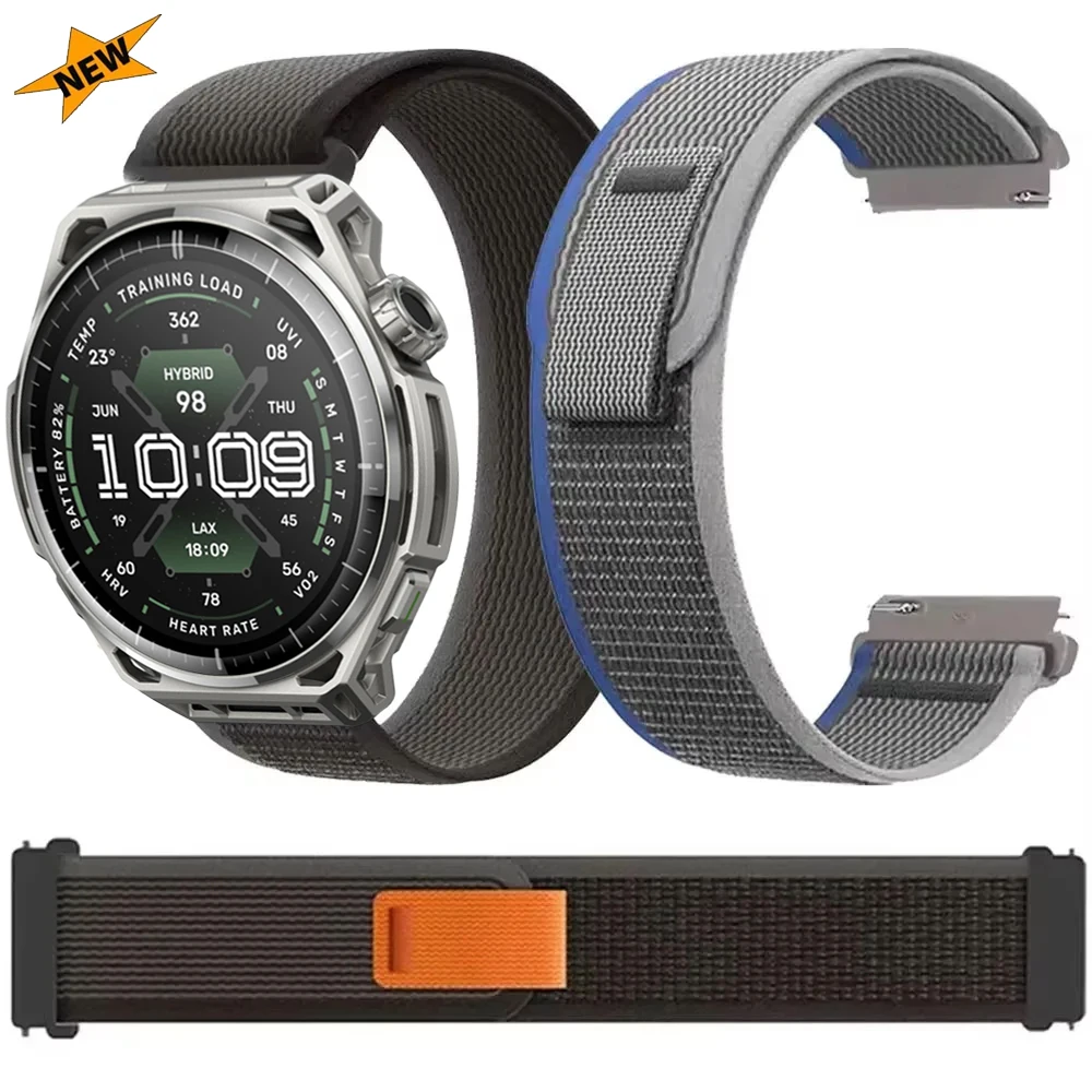 20/22 mm Trail-Nylonarmband für Amazfit T-REX3 Pro 48/44 mm/Active 3 2/Max Armband für Amazfit Helio Balance 3-2-1/Bip Max-6