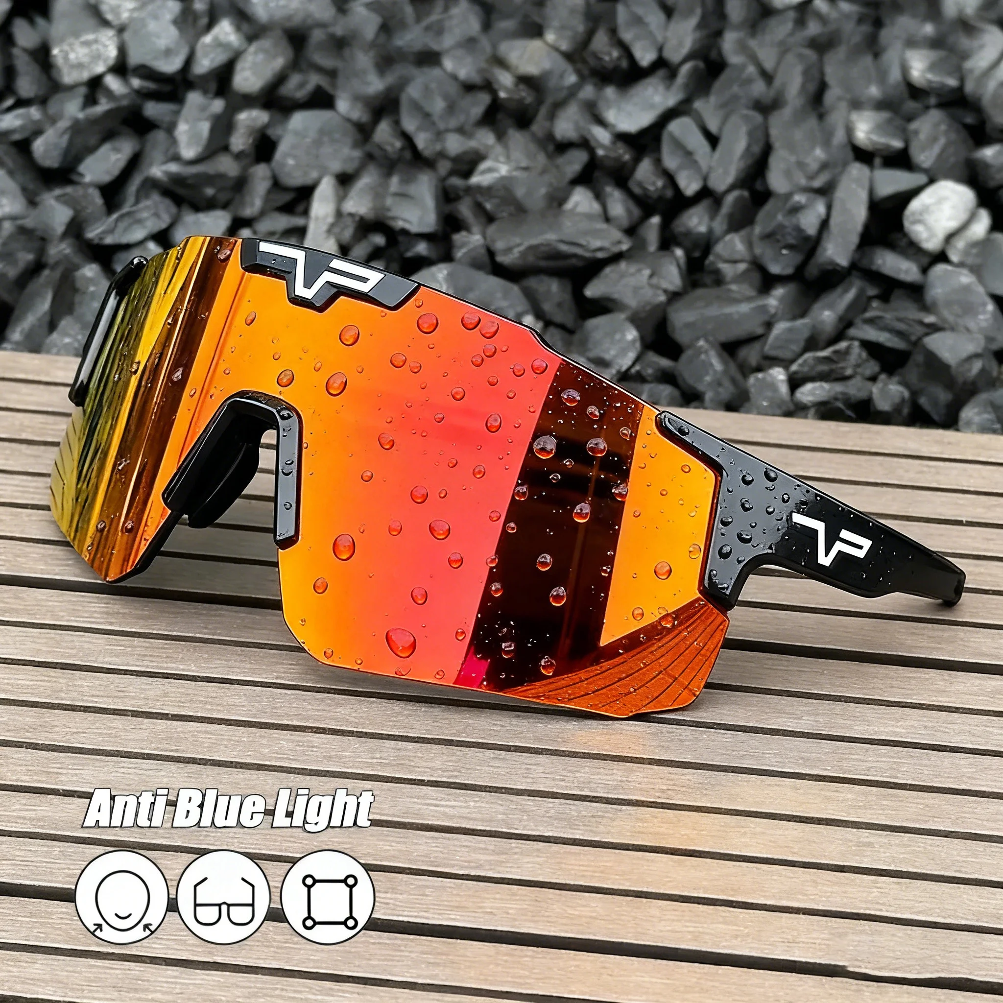 

HD велосипедные солнцезащитные очки в большой оправе UV400 оттенков защита от ультрафиолета Спорт на открытом воздухе ветрозащитные анти-ультрафиолетовые очки для пешего туризма и альпинизма