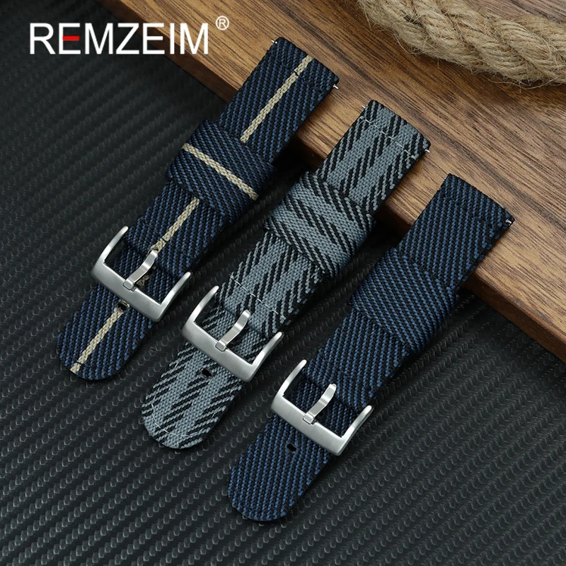 Quick Release Sport Uhrenarmbänder 20mm 22mm Universal Ersatz Armband Männer Frauen Nylon Leinwand Uhr Armband
