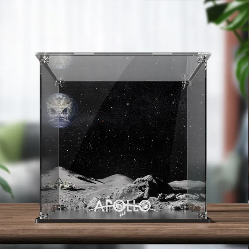 Acrylic display box, suitable for Lego 10266 Apollo 11 Lunar Module Transparent Dust Cover, lego building block display box