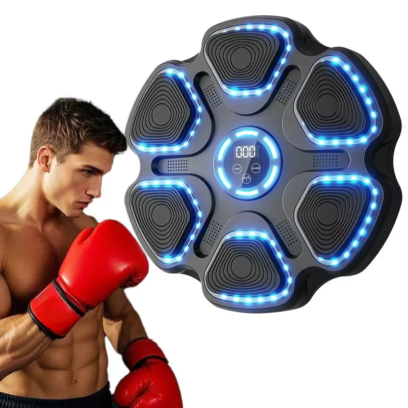 

Music Boxing Adult Wall Mount Training Equipment Smart Black Composite Materials