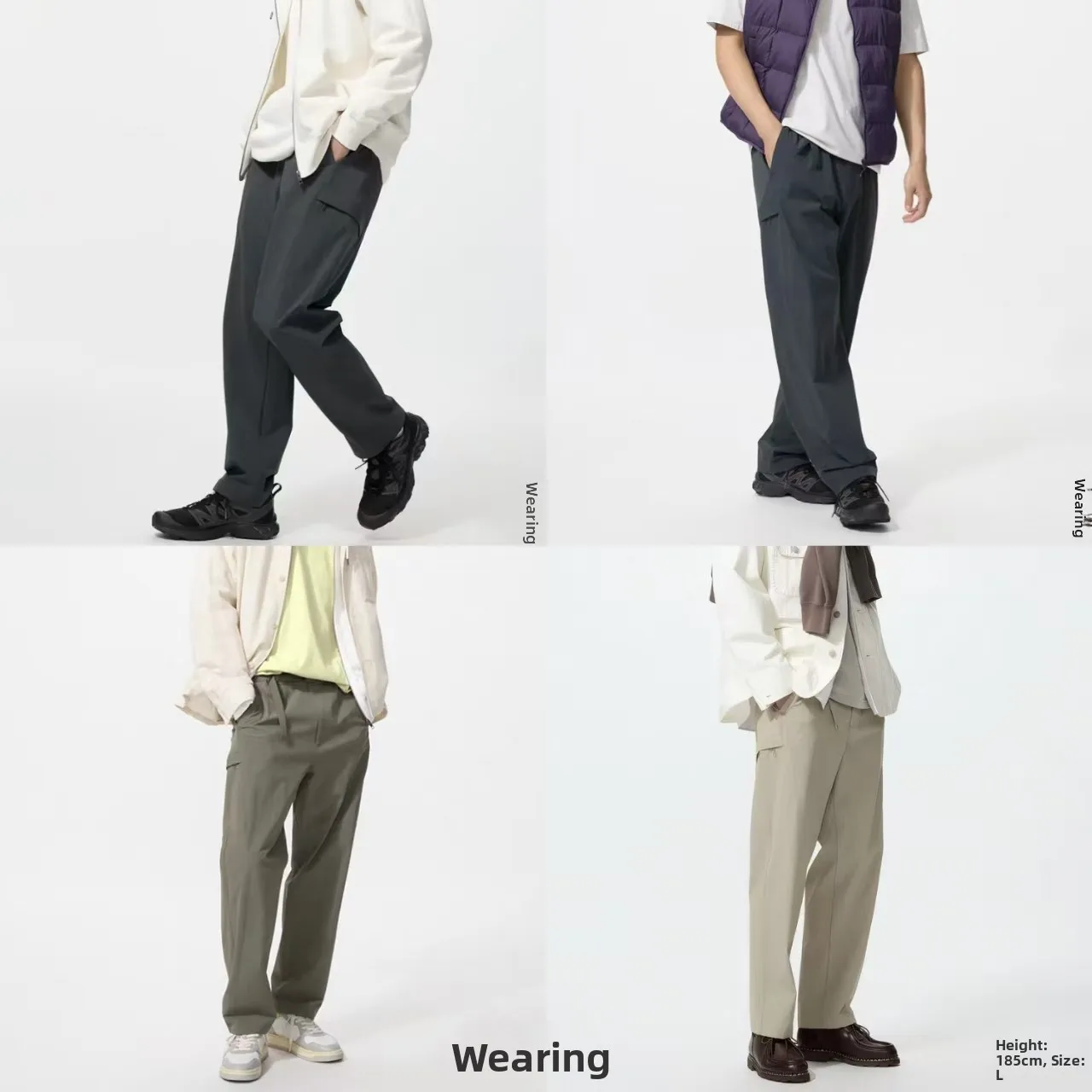 

Повседневные эластичные брюки прямого кроя для активного отдыха, мужские, весна-лето, новые, удобные, свободные брюки для мужчин