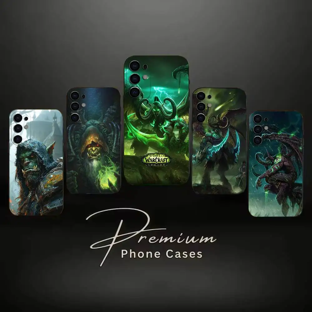 Game WoW-World of Warcraft  Phone Case Soft Black Case For Samsung S24,S30,S21,S23,S22,S20,Ultra,S25,Plus
