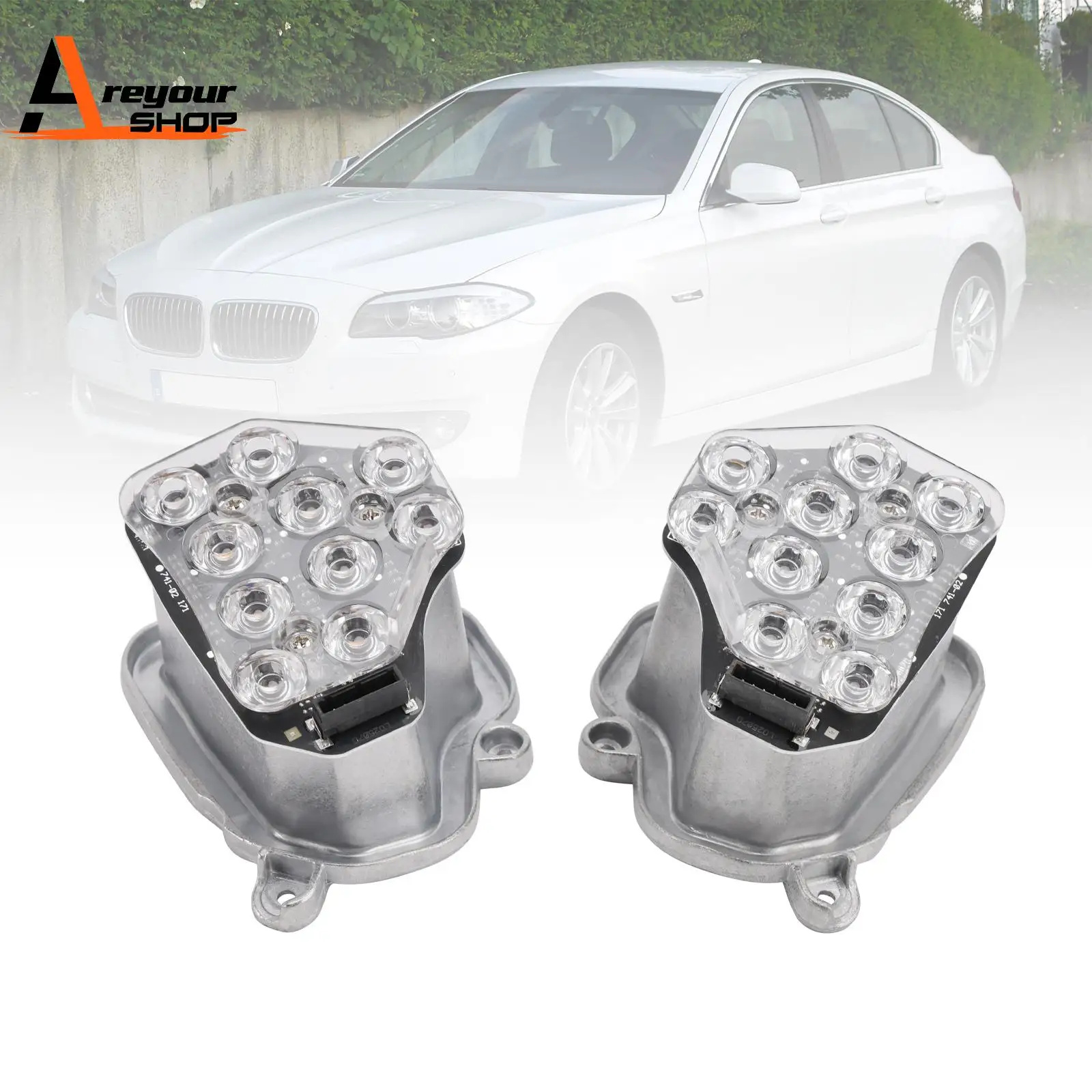 

2 шт. светодиодный индикаторный модуль фары для BMW 5 серии F10 F18 2009 2010 2011 2012 2013
