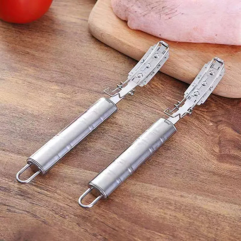 

Stainless Steel Scraping Hair Knife Pig Hair Chicken Duck Hair Scraper Poultry Hair Removal Knife Kitchen Cooking Meat Tools