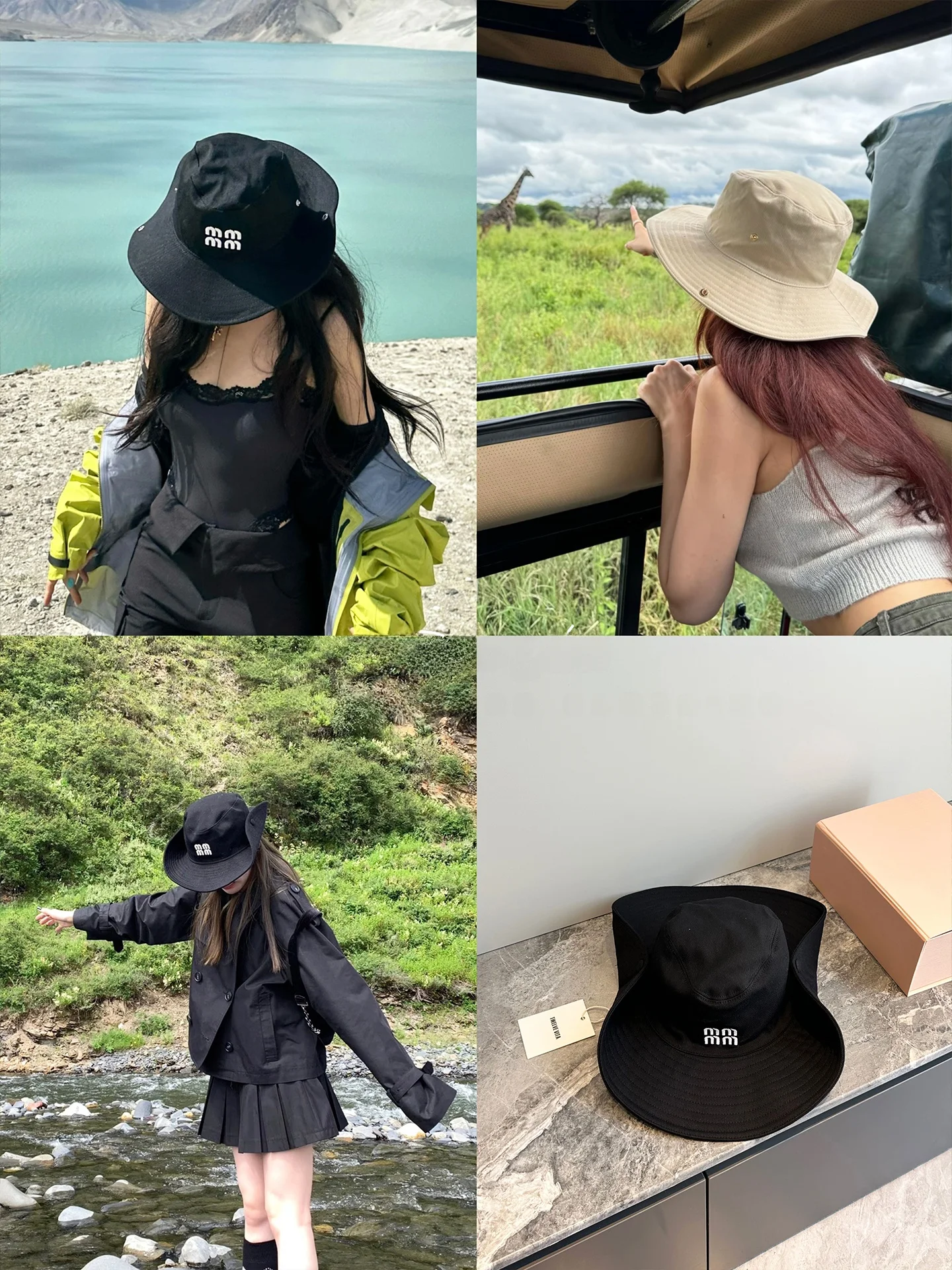 Sun Protection Wide Brim Hat Embroidered 26S Alphabet Cotton Cap Youth Unisex Spring Summer Autumn Seasonal Fashion Accessory