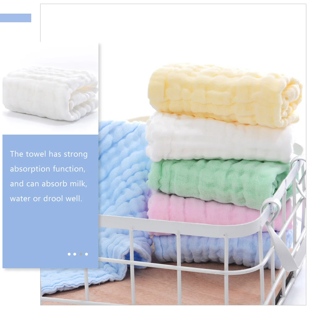 

5 шт., детские муслиновые мочалки, тряпки для отрыжки, слюна для младенцев, мягкое лицо, пот, ручной душ, подарок