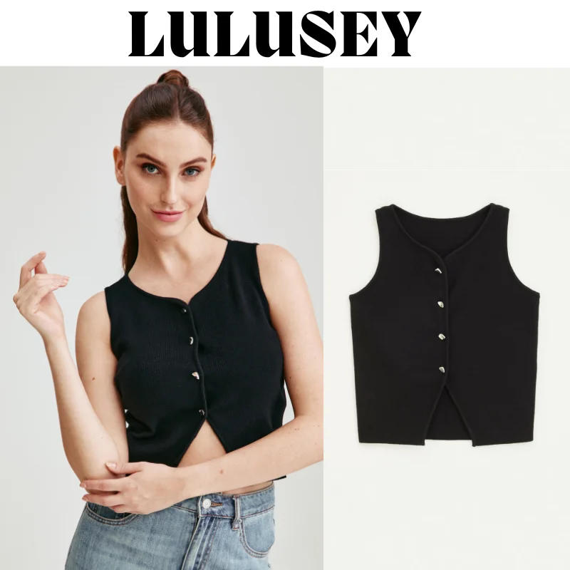 Fall 2025 Office-Ready Ribbed Vest - Anti-Pilling Knit Tank for Blazer Layering/Boardroom Chic/Travel-Friendly Basics