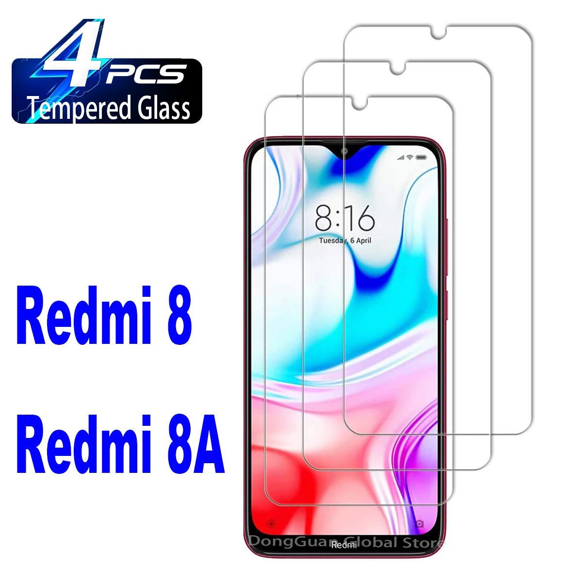 

For Xiaomi Redmi 8/8A HD Tempered Glass Film