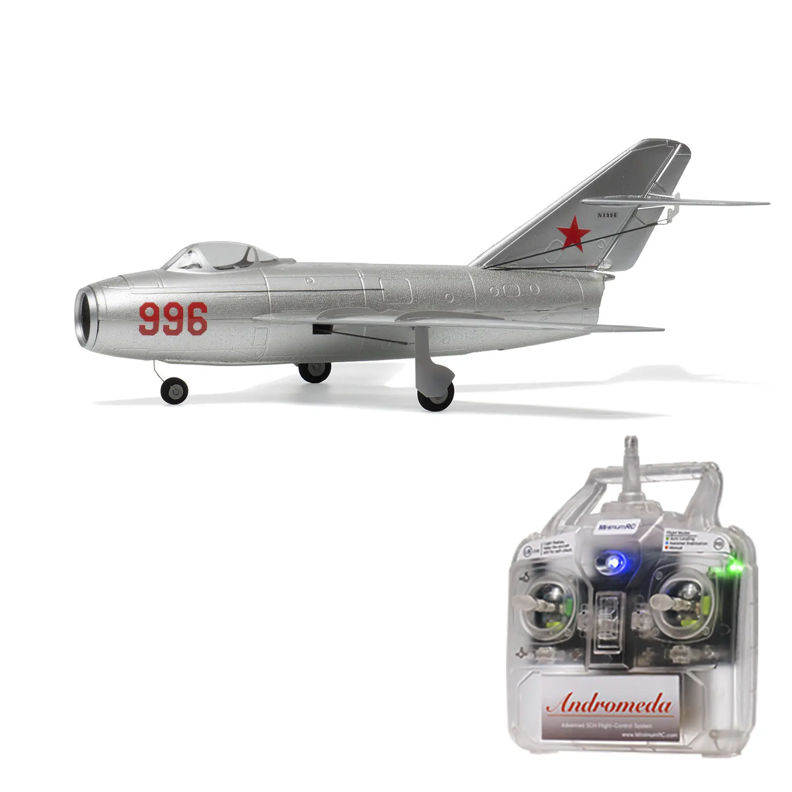 Minimumrc Mig 15 Rc Airplane 30mm Ducted Fan 2s Gyro Stabilized Simulation Jet Model For Hobby Adult Fly Game