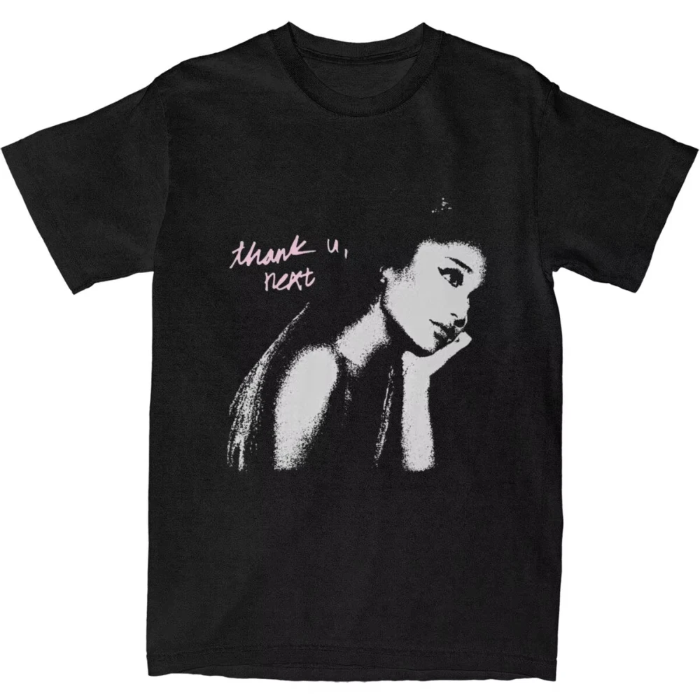 Image of 2026 Herren Damen Pop Musik Ariana Grande Sängerin T-Shirt Baumwollkleidung Kurzarm T-Shirt Neuheit Lässiges T-Shirt Sommer