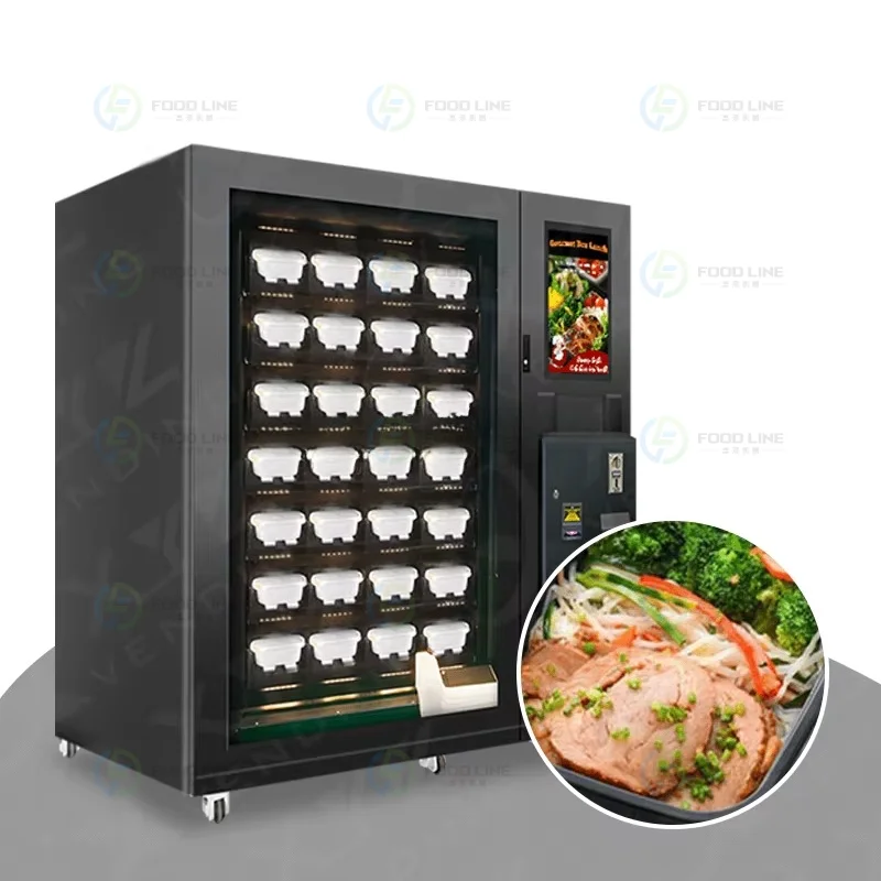Customized Lunch Box Vending Machine Automatic Food Dispensing Cabinet Smart Meal Locker Cashless Payment Commercial Equipment