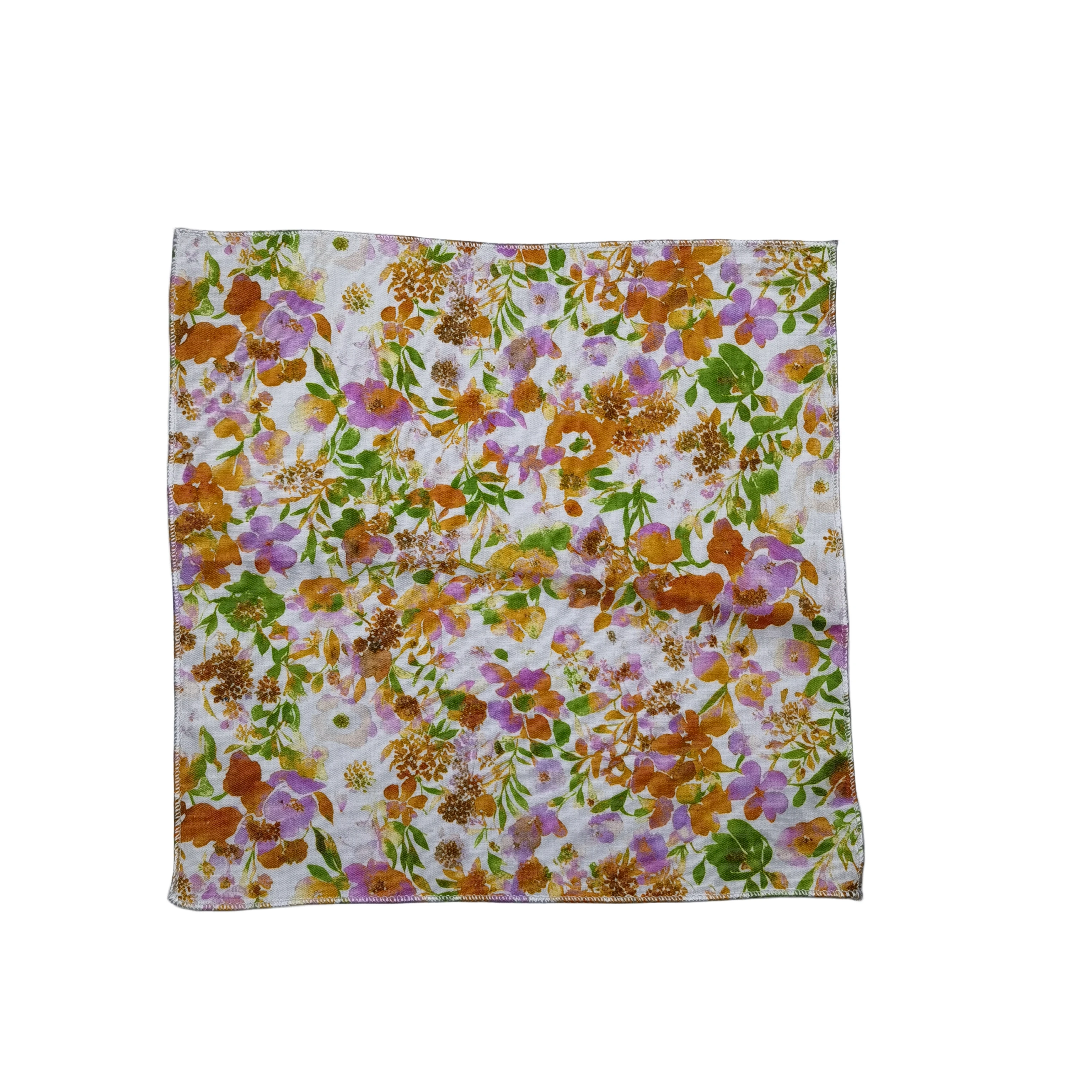 면 플로럴 손수건 꽃무늬 손수건 23cm 폭 여성&남성 캐주얼 파티 포켓 스퀘어 선물 턱시도 웨딩 보타이 액세서리