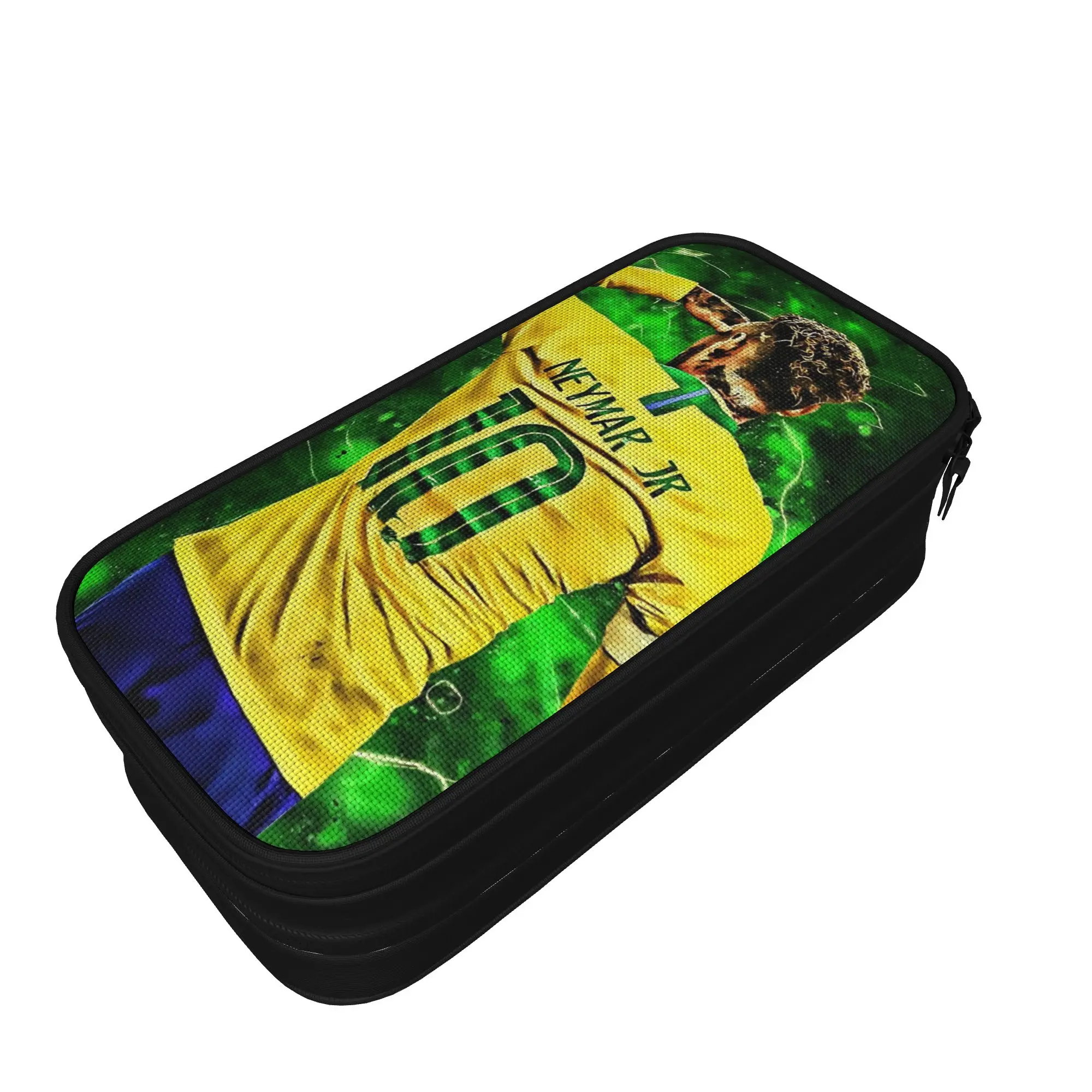 Neymars Brazil Football Pencil Cases Soccer Number 10 Pencilcases Pen Holder for Student Bag School Supplies Cosmetic Stationery