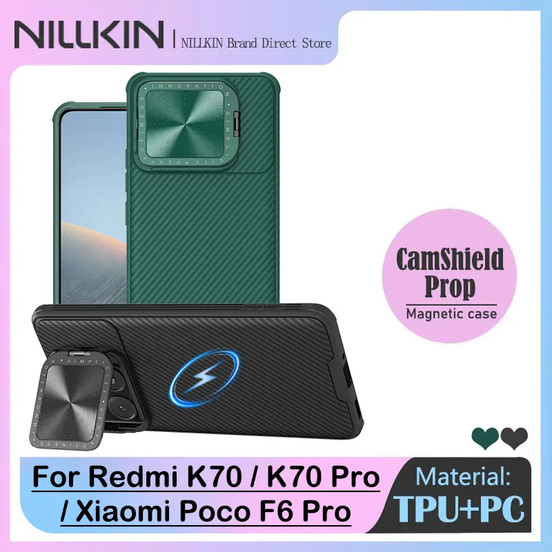 

Магнитный чехол Nillkin CamShield Pro для Redmi K70 Pro, объектив слайд-камеры, чехол для Redmi K70, простой чехол для Xiaomi Poco F6 Pro