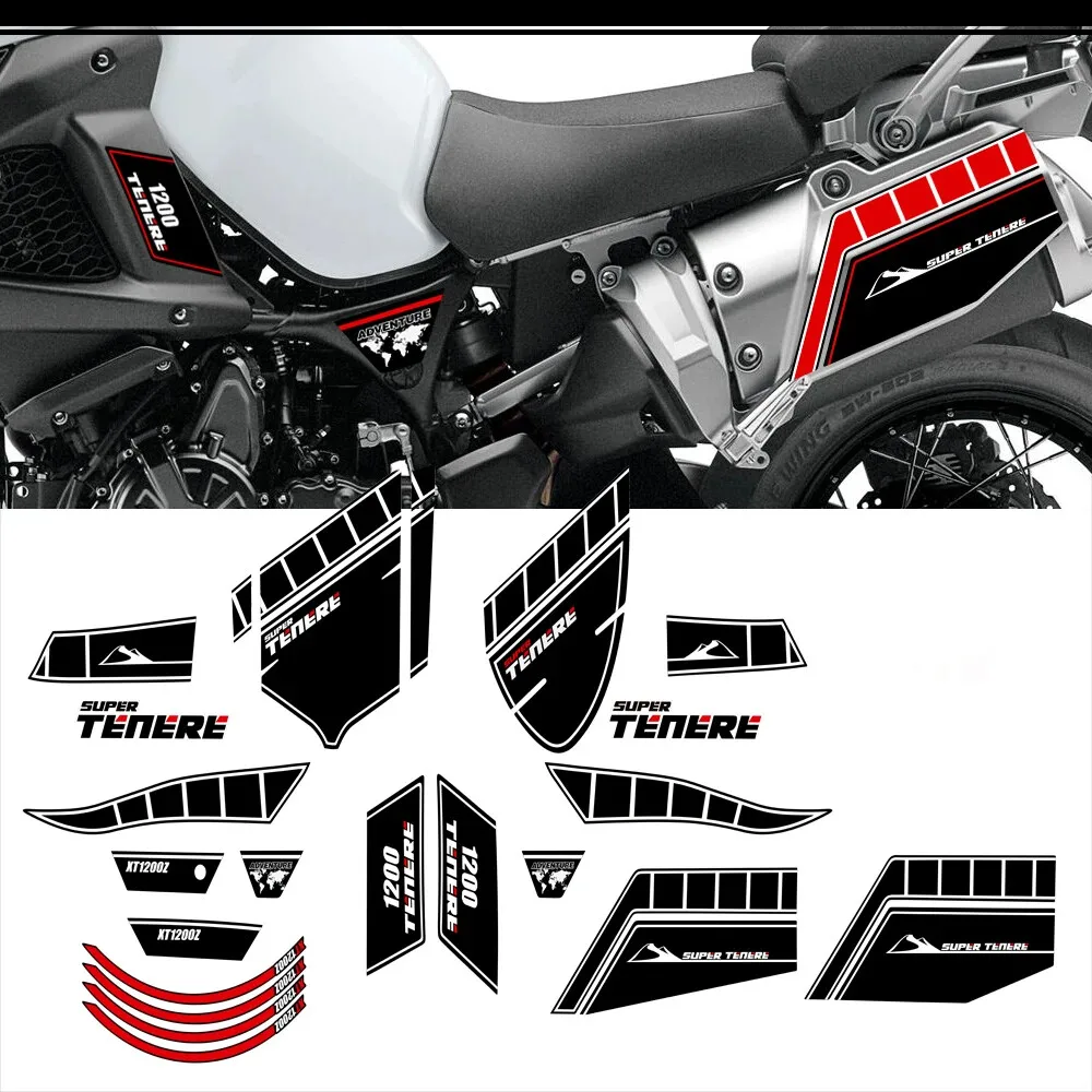 

For YAMAHA XT 1200 Z TENERE XT1200Z SUPER Tank Pad Protective Stickers Windshield Windscreen WORLD CROSSER 2010 2011 2012 2013