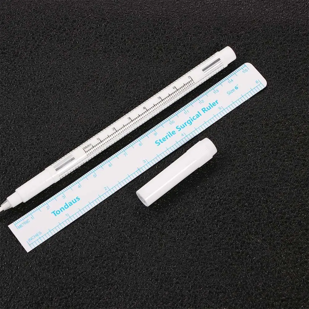 

Skin 1 Pcs/set With Measuring Ruler Accessories Tattoo Cosmetic Tool Marker Pen Makeup Tool Tattoo Tool Positioning Pen