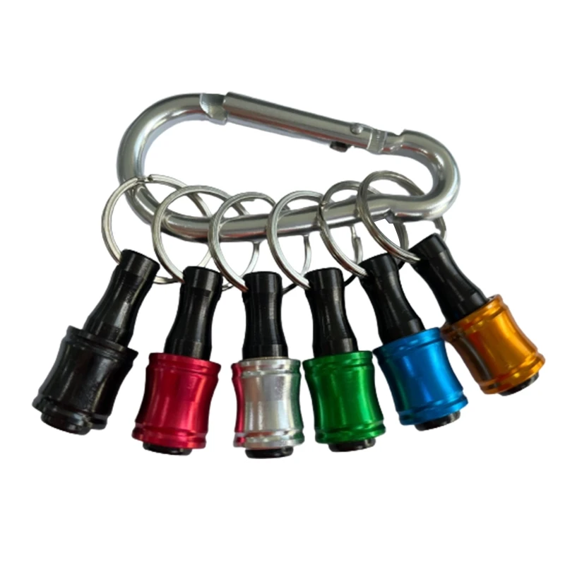 Keychain Rod Golden Three-slot Extension Rod 1/4 Keychain Extension Bar Aluminum Alloy Drill Screw Adapter Change