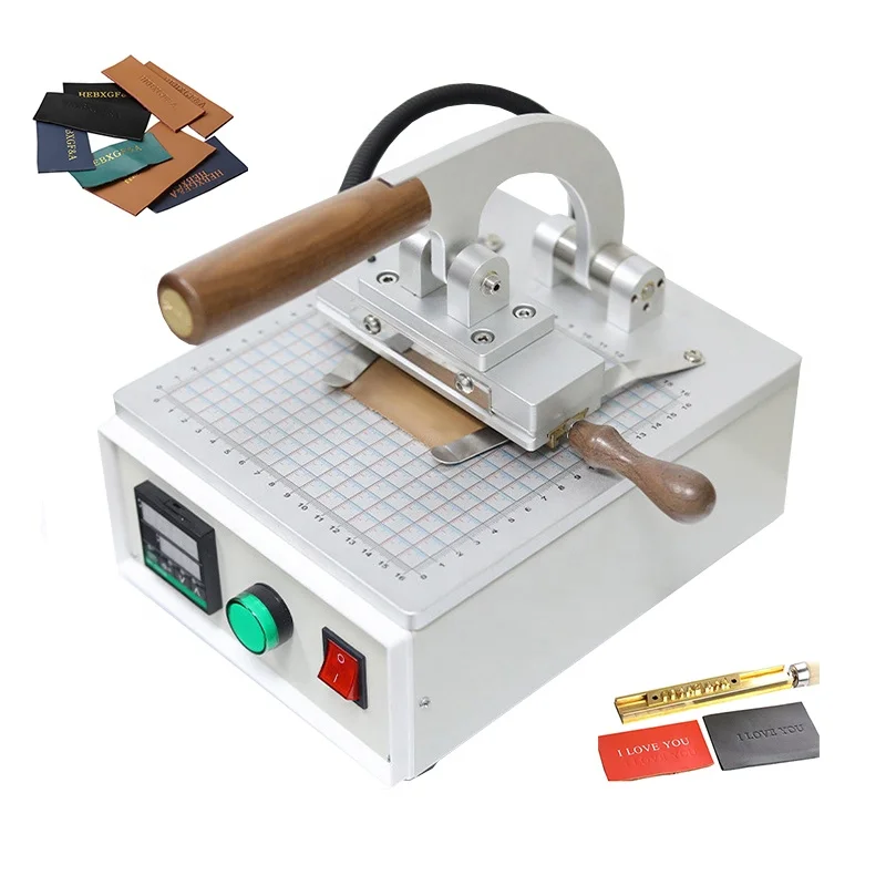 Electric Leather Stamping Engraving Manual Leather Embossing Hot Foil Stamping Machine