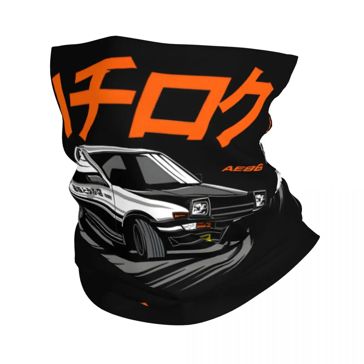 Hachiroku Eight Six Initial D Bandana Neck Gaiter Motocross Face Scarf Balaclava Cycling Unisex Adult Windproof