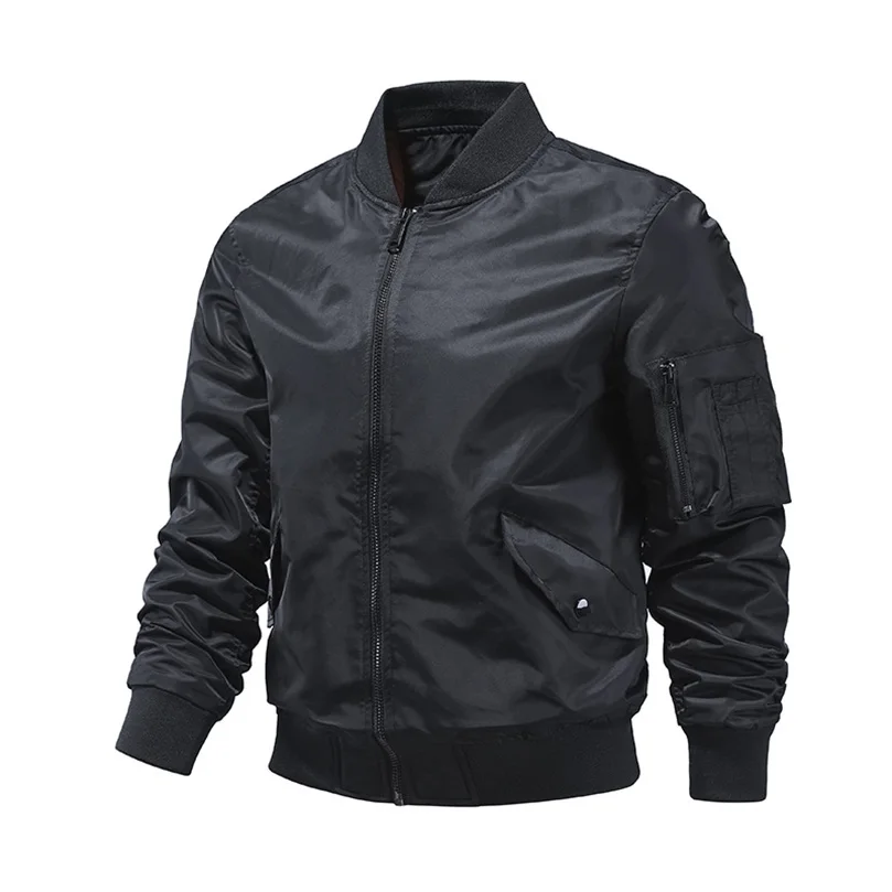 Spring Men's Military Bomber Jacket Outwear Cotton Padded Pilot Army Coat Varsity Windrunner 2026 Autumn WinterA1