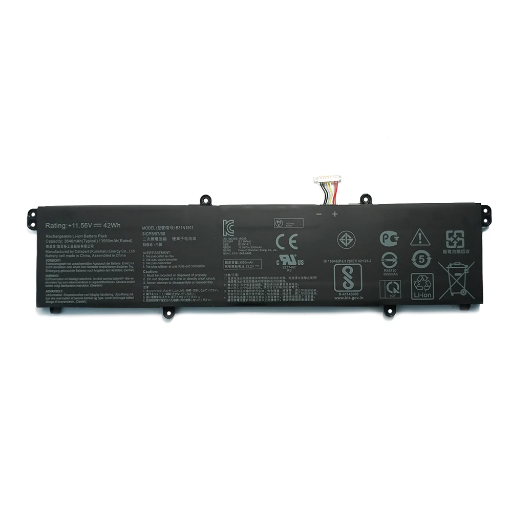 B31N1911 C31N1911 11.55V 42Wh 3640mAh Laptop Battery For ASUS VivoBook Flip 14 TM420IA TP470EA TP470EZ X421DA K433FA R428FF