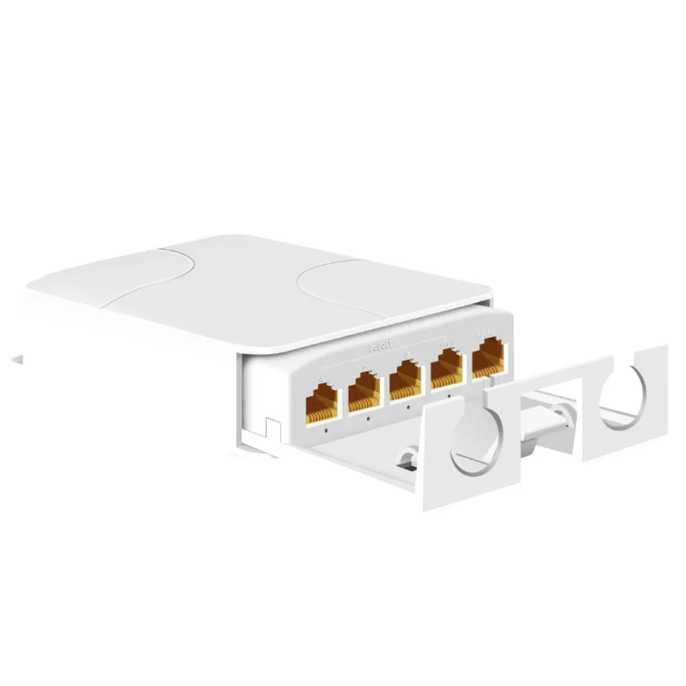 

4 Port PoE Extender Industrial Gigabit Network Switch Repeater Waterproof 100/1000Mbps PoE Repeater IP Camera