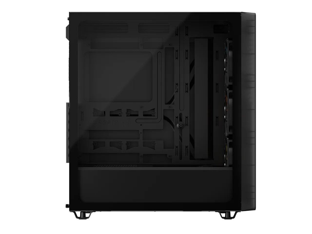 The CORSAIR 3200D RS ARGB is a spacious and fully-loaded mid-tower chassis with 3x RS120 ARGB fans and useful DIY features for an easy build with powerful cooling. Smoke.