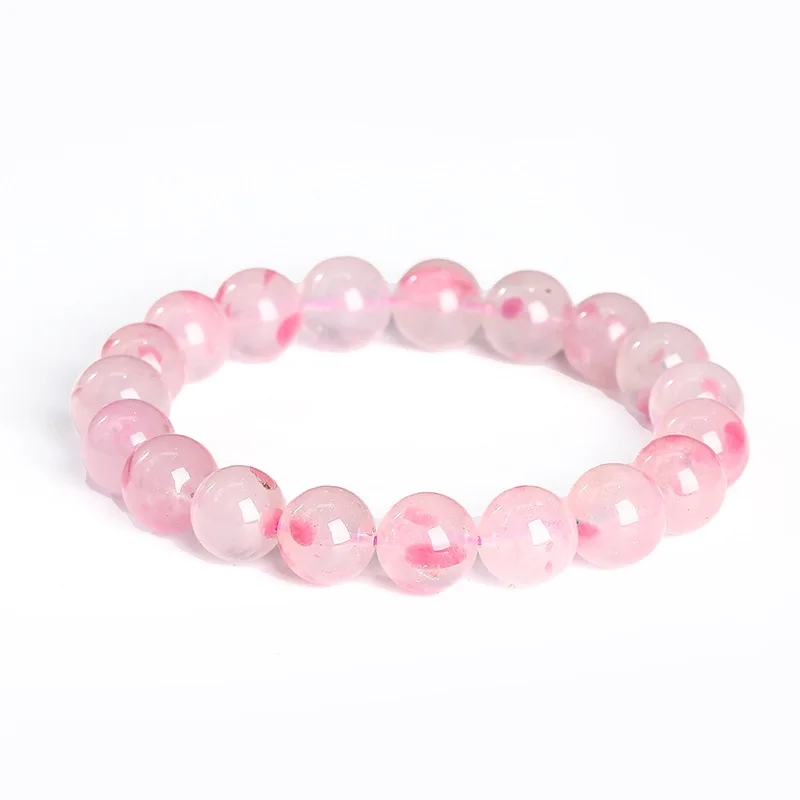 

Shinzue Jewelry Natural Transparent Cherry Blossom Rain Rose Stone Bracelet Women Style Best Friend Wholesal