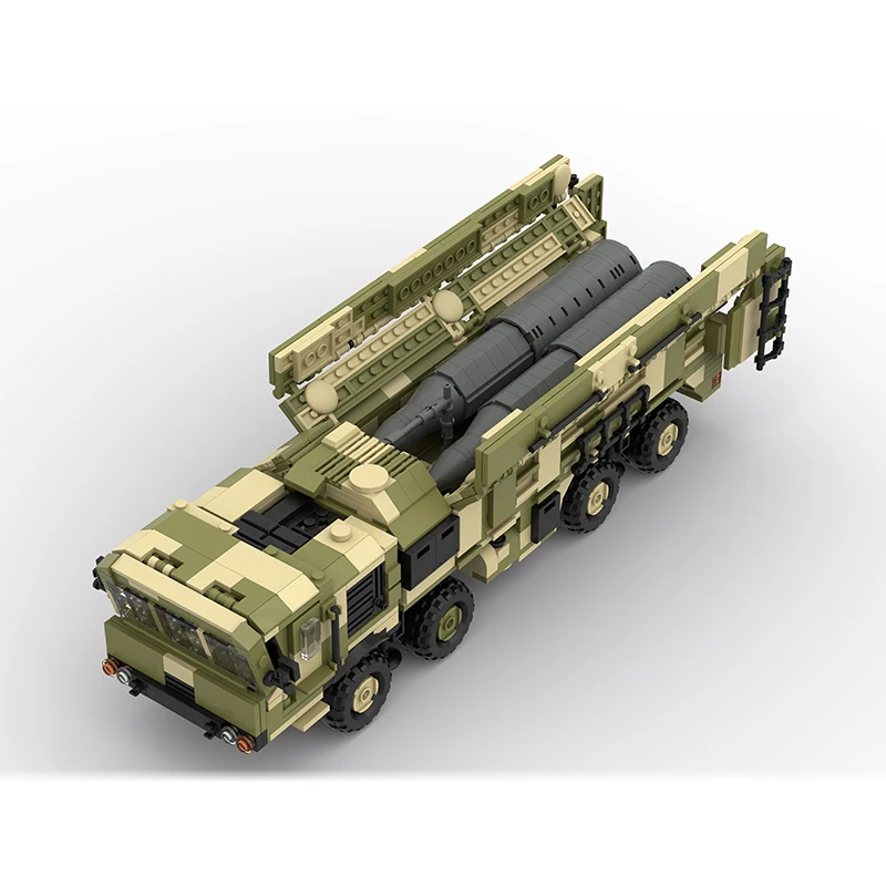 WW2 MOC Military Series Iskander Missile Campaign Tactical Ballistic Missile Building Block Collage Set DIY Boy Toys Kid Gifts