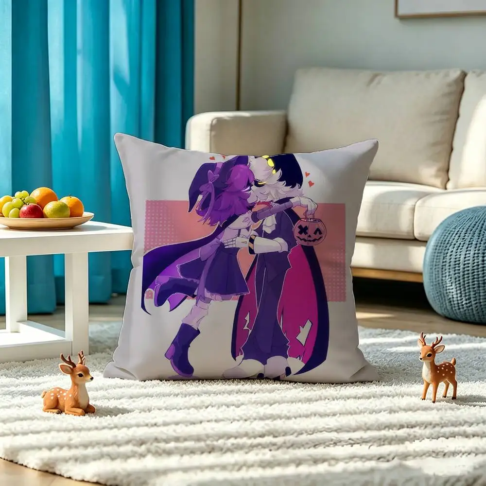 cool N and Uzi Murder Drones Pillow Case Square Double-Sided Sofa Cushion Cover Bedroom Bedside Pillow
