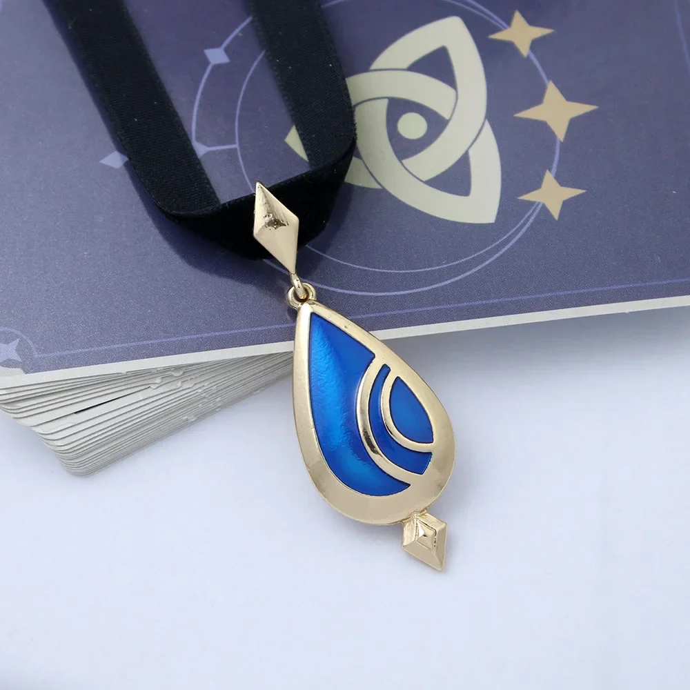 

Genshin Impact Focalors Furina Pendant Necklaces Anime Cosplay Game Characters choker Necklace Jewelry Accessories Fans Gifts