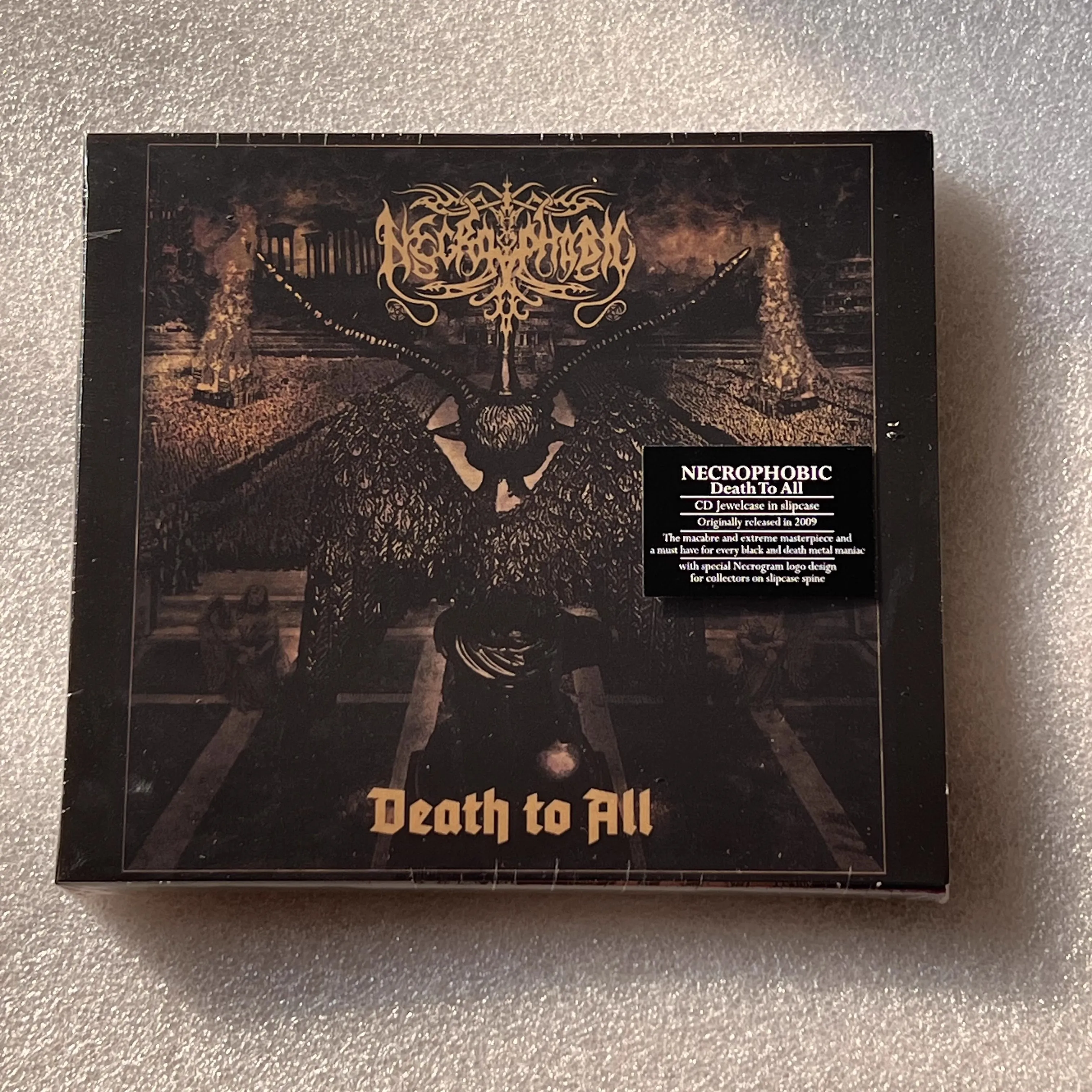 CD de música necrofóbica Rock Death to All, álbum Revelation 666, grabación de música, Cosplay, Walkman, trampas sonoras, caja, colección de música para fiesta