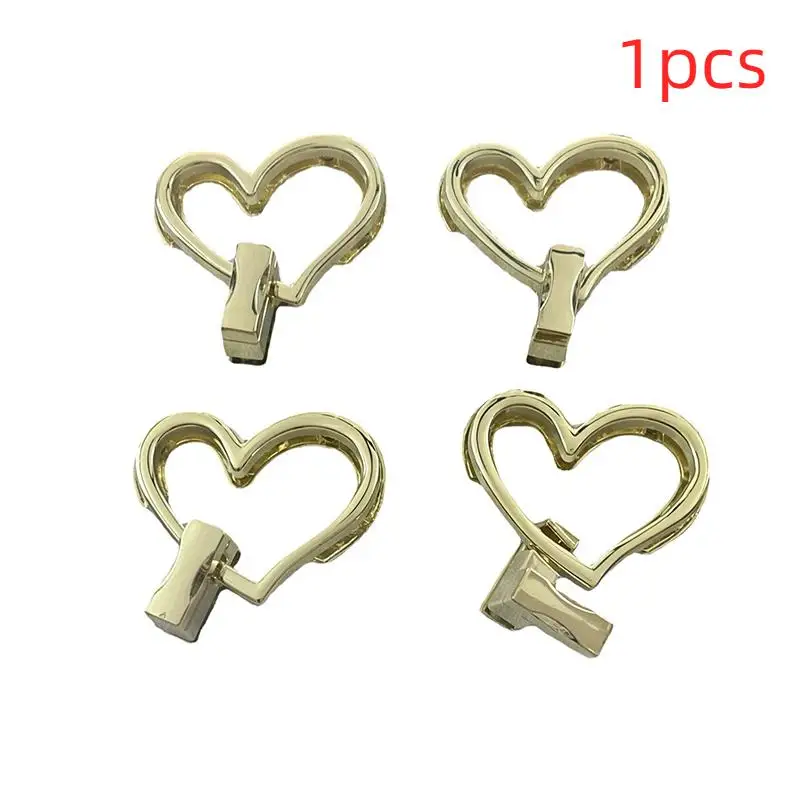 Handbag Purse Closure Toggle Latch Buckles DIY Bag Hardware Bag Accessories Double Heart Clasp Buckles Twist Locks For Handbag