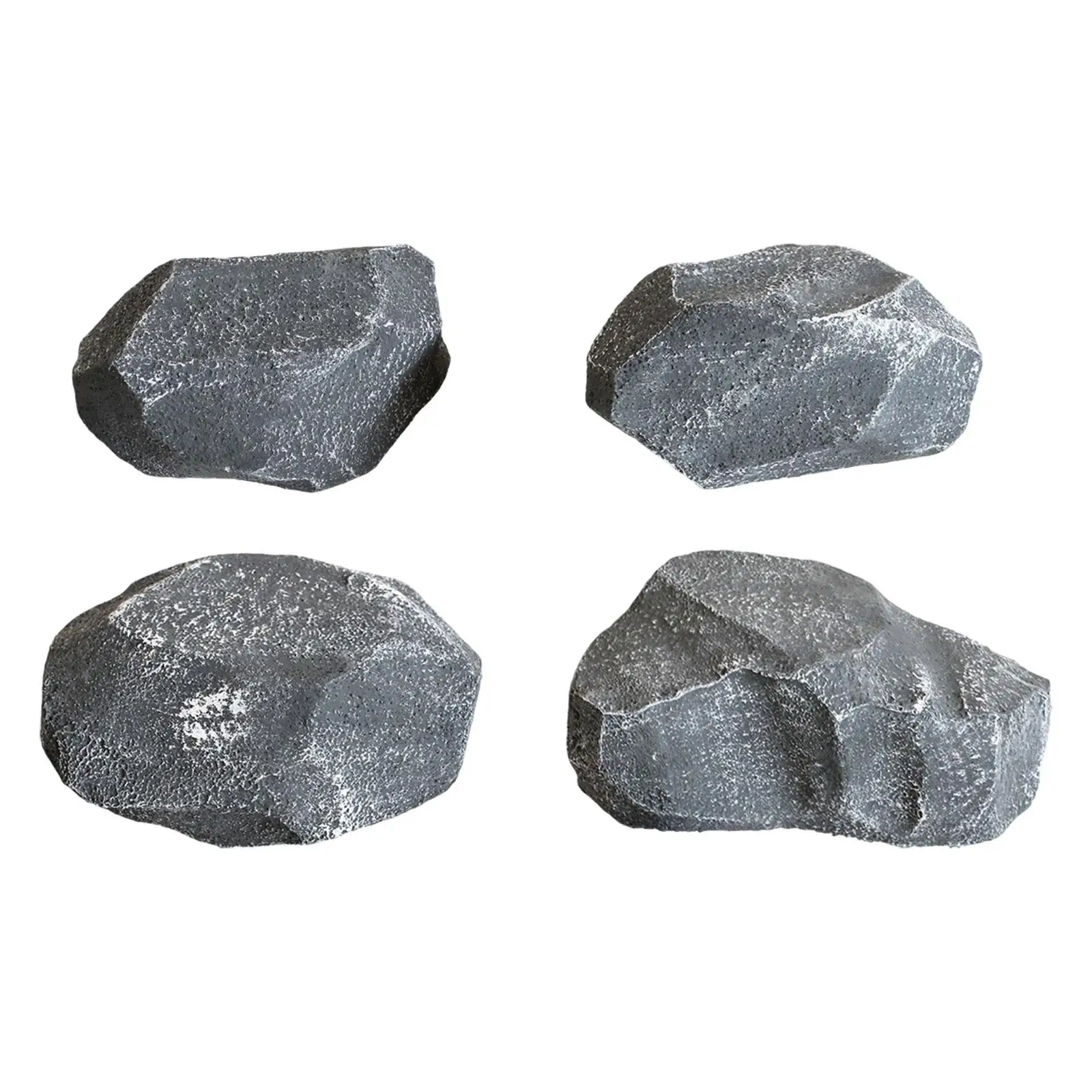 Imitation Rock Faux Stone Sculpture Multifunctional Lightweight Sturdy Creative Natural Texture Landscape Rock for Porch Yard