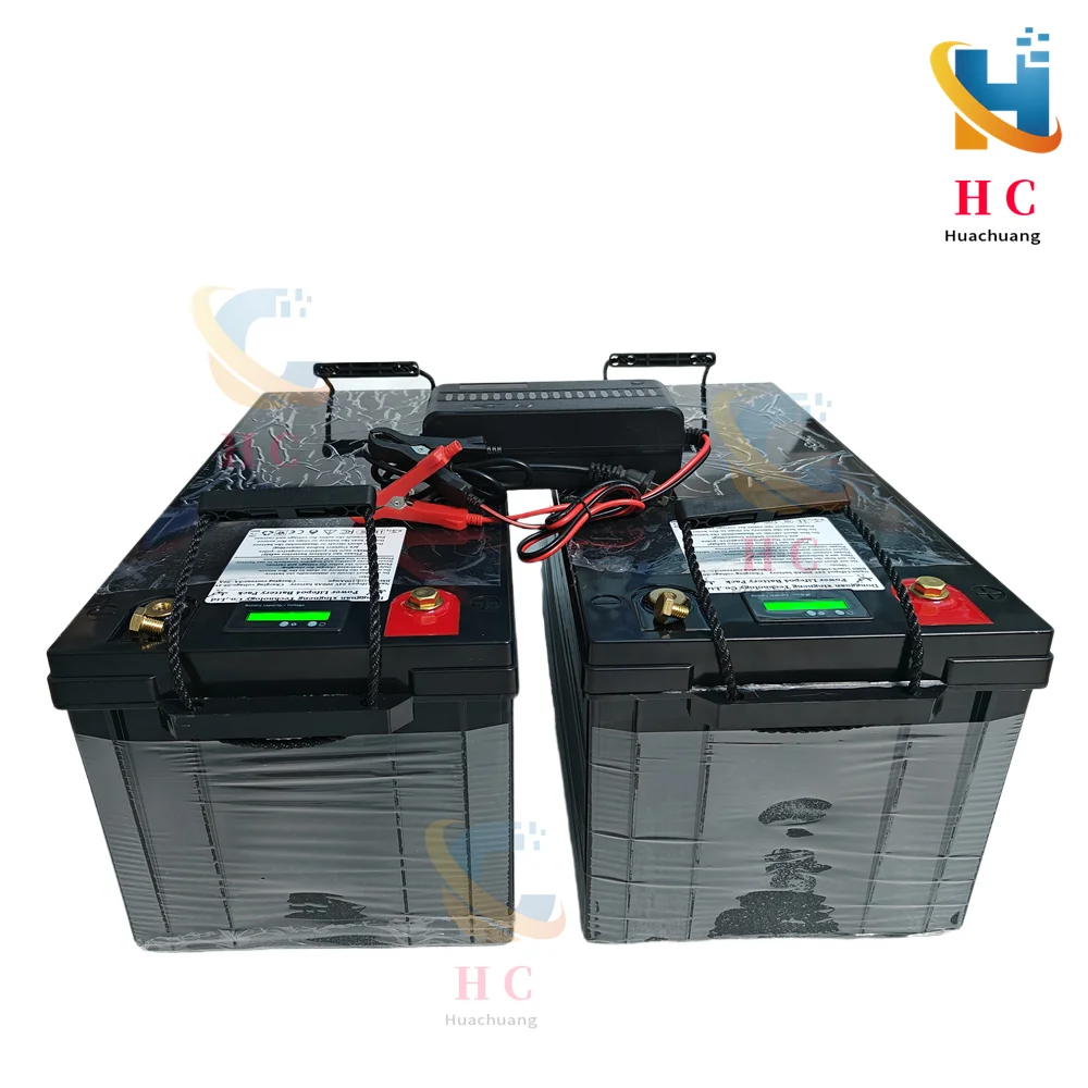 Waterproof 12V 24V 36V 48V 80Ah 100Ah 150Ah 200Ah 400Ah Lifepo4 battery BMS inside for trolling motor boat RV +Charger