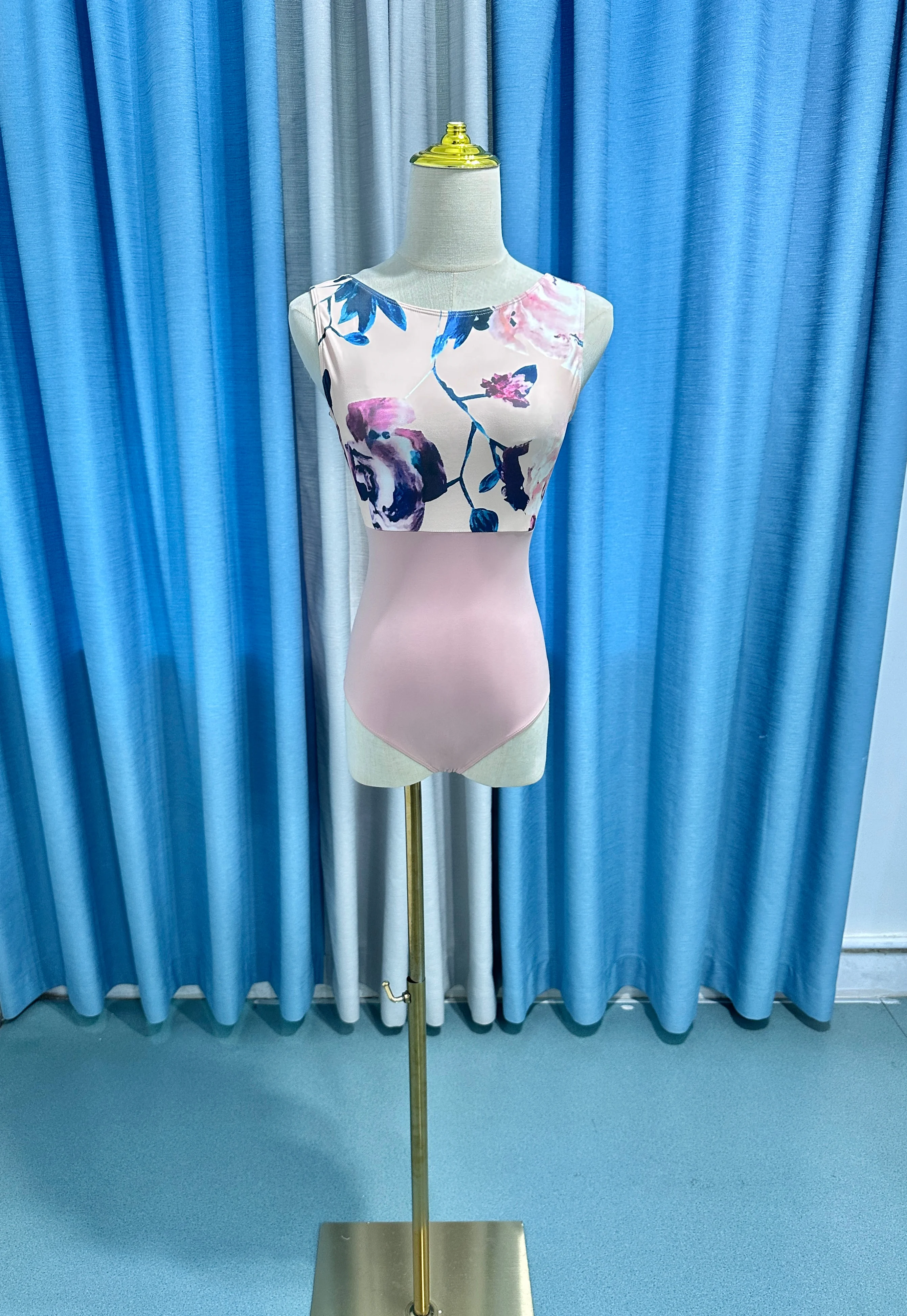 Balet drukowanie trykot dorosłych wysokiej jakości praktyka balet kamizelka strój do tańca kobiet gimnastyka trykot taniec kombinezon