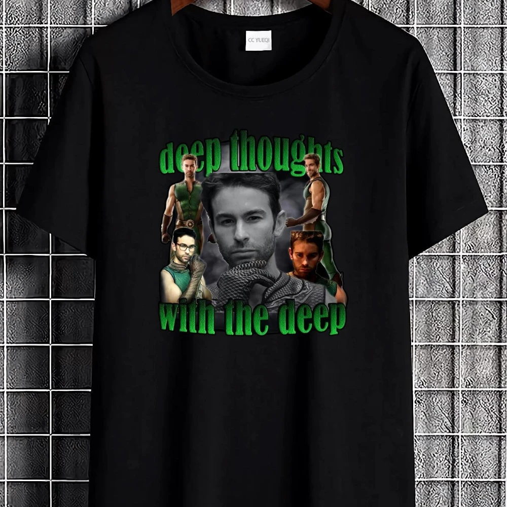 Deep Thoughts with The Boys T Shirt Offensive Funny Meme Top Tee Sarcasm for Him Fashion Casual Designer Clothes